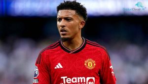 Jadon Sancho in a red shirt
