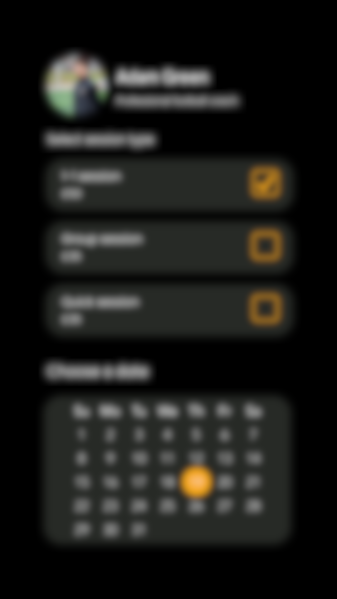 Blurry coach scheduling