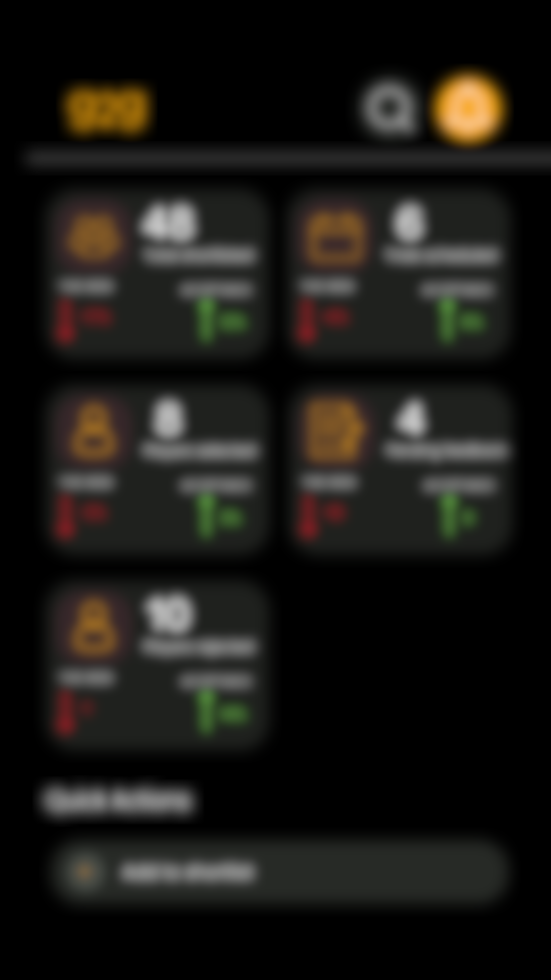 Blurry scout dashboard